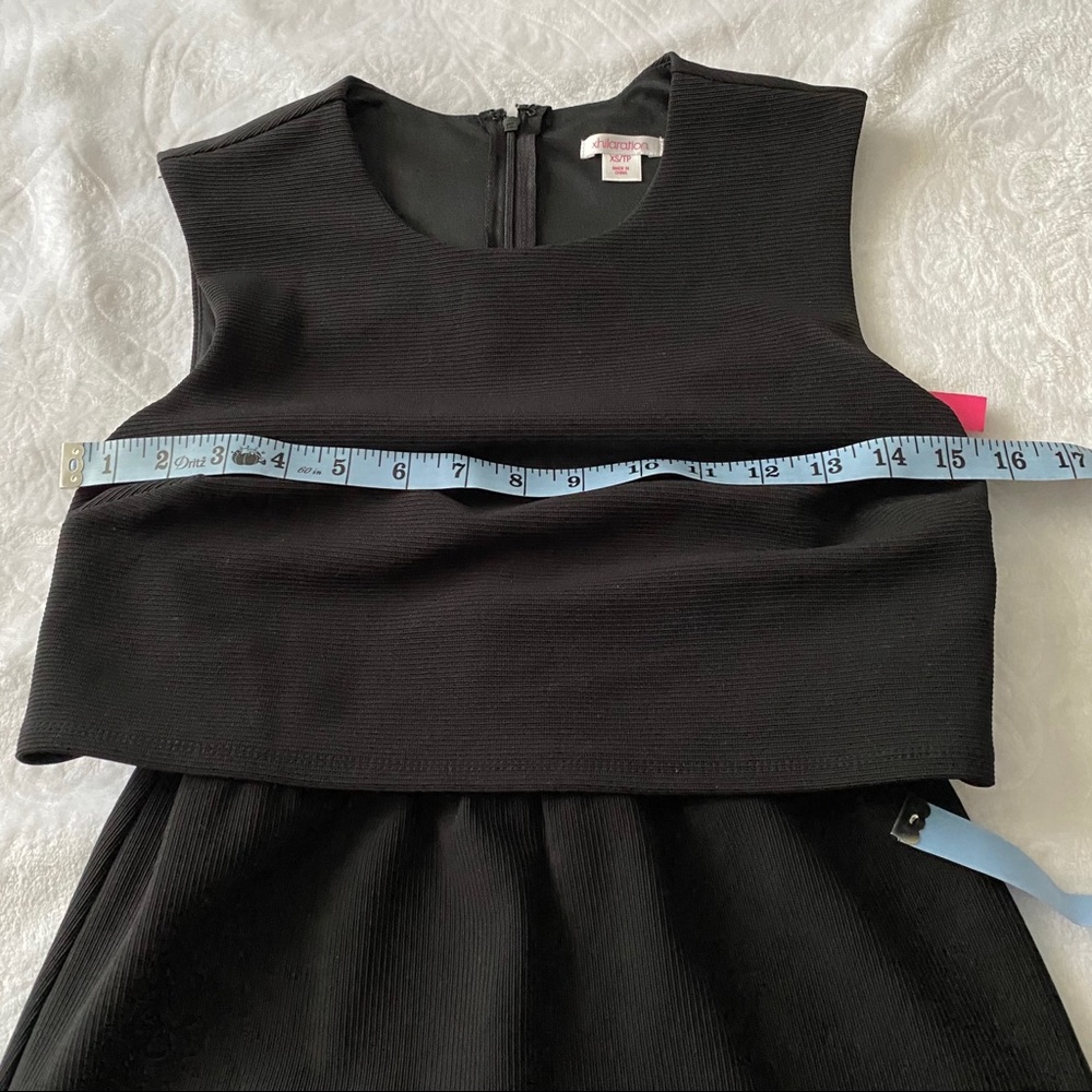 NWT Vintage Style Little Black Dress Crop Top LBD Small - Picture 6 of 8